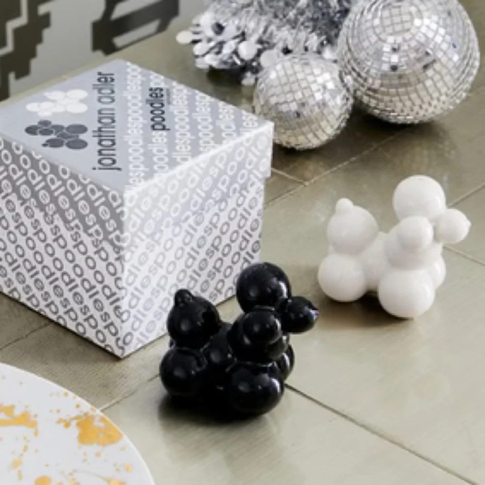 NIB! Jonathan Adler “Not-So-Standard Poodles”. POODLE SALT & PEPPER SET